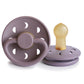 FRIGG Round Pacifier - Moon Phase Latex Size 1 - Twilight Mauve
