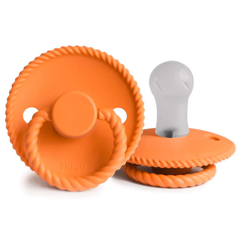 FRIGG Round Pacifier - Rope Silicone Size 1 - Maple