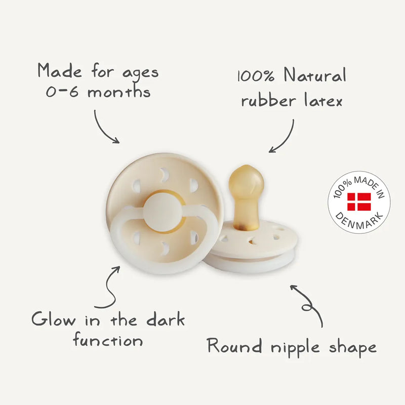 FRIGG 6-Pack Pacifiers - Latex Size 1 - Endless Sea