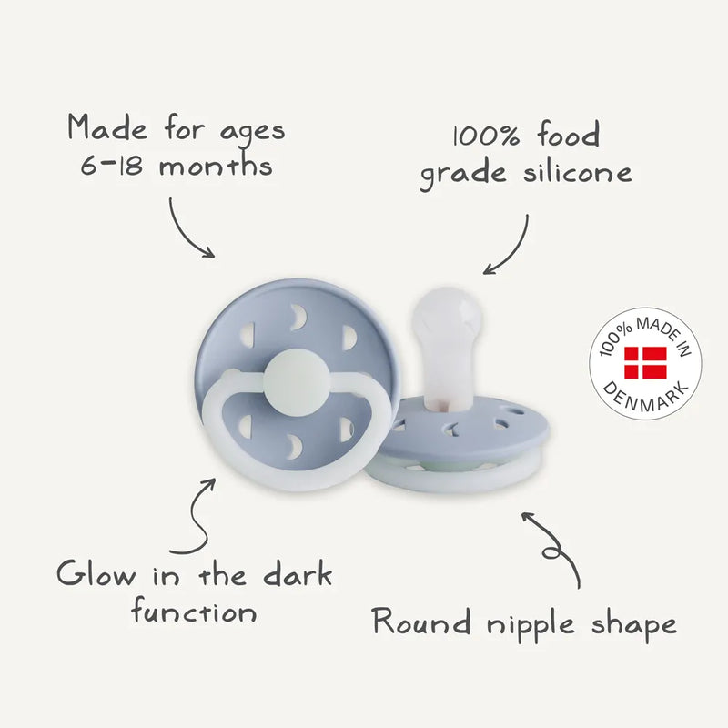 FRIGG 6-Pack Pacifiers - Silicone Size 2 - Earthy Wonder