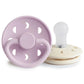 FRIGG Pacifier - Moon Phase Silicone 2-Pack Size 1 - Soft Lilac/Cream