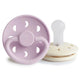 FRIGG Pacifier - Moon Phase Silicone 2-Pack Size 2 - Soft Lilac/Cream