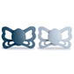 FRIGG Pacifier - Butterfly Silicone 2-Pack Size 2 - Ocean View/Powder Blue