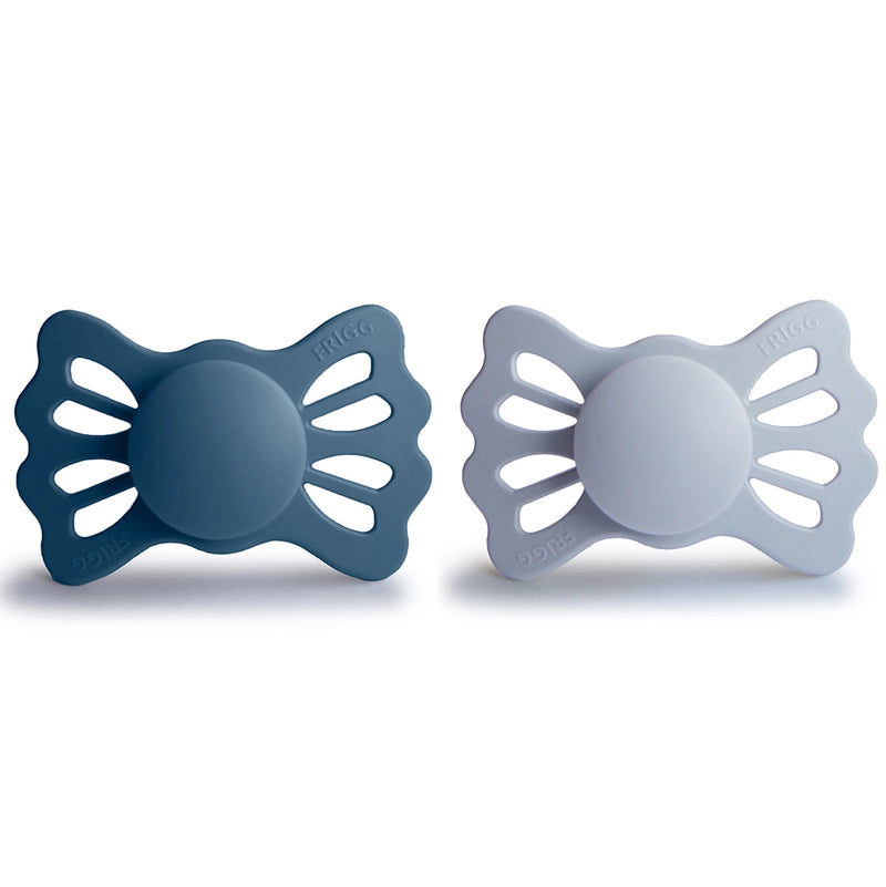 FRIGG Pacifier - Lucky Silicone 2-Pack Size 2 - Ocean View/Powder Blue