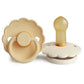 FRIGG Pacifier - Daisy Latex 2-Pack Size 2 - Pale Daffodil/Cream