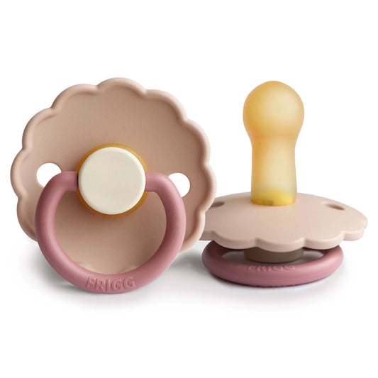 FRIGG Round Pacifier - Daisy Latex Size 2 - Peony
