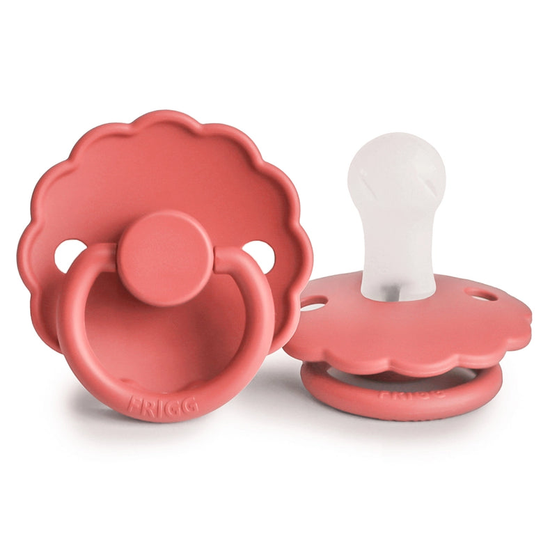 FRIGG Round Pacifier - Daisy Silicone Size 1 - Poppy