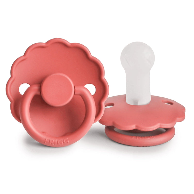 FRIGG Round Pacifier - Daisy Silicone Size 2 - Poppy