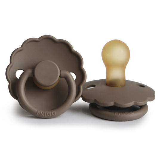 FRIGG Round Pacifier - Daisy Latex Size 1 - Portobello