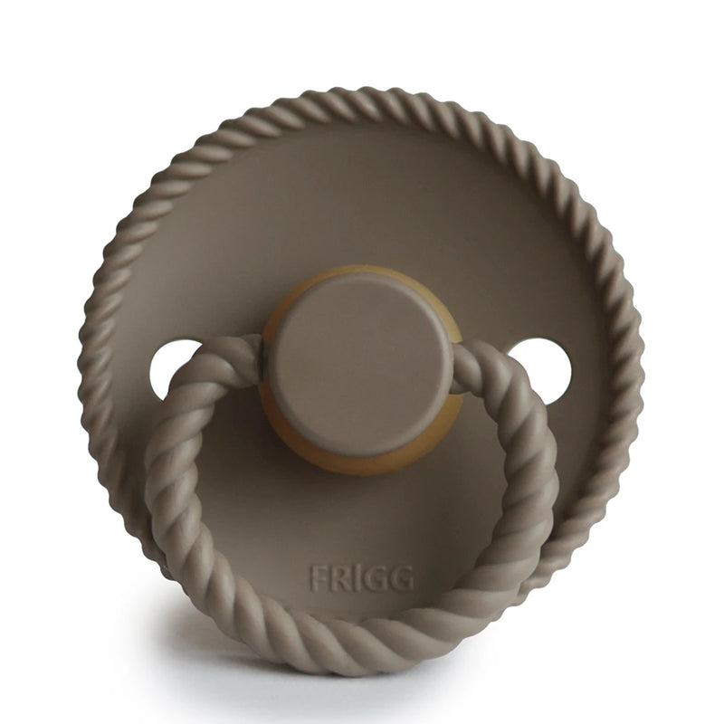 FRIGG Round Pacifier - Rope Latex Size 1 - Portobello