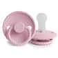 FRIGG Round Pacifier - Rope Silicone Size 2 - Baby Pink