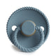 FRIGG Round Pacifier - Rope Latex Size 1 - Stone Blue