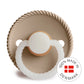 FRIGG Round Pacifier - Rope Night Latex Size 2 - Croissant
