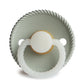 FRIGG Round Pacifier - Rope Night Latex Size 1 - Sage