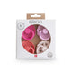 FRIGG 4-Pack Pacifiers - Silicone Size 2 - Rosy Romance