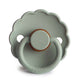 FRIGG Round Pacifier - Daisy Latex Size 1 - Sage