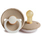 FRIGG Round Pacifier - Rope Night Latex Size 1 - Croissant