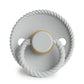 FRIGG Round Pacifier - Rope Latex Size 2 - Silver Gray