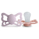 FRIGG Pacifier - Butterfly Silicone 2-Pack Size 2 - Soft Lilac/Pretty in Peach