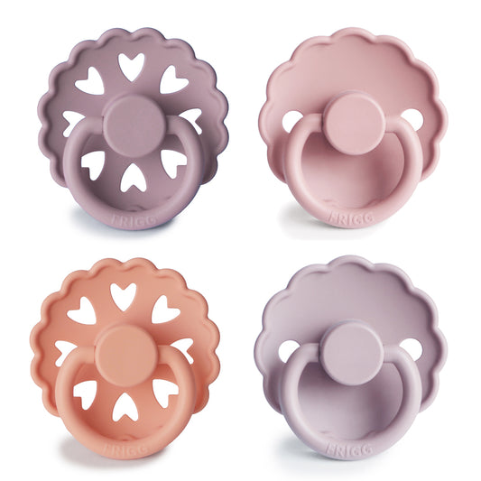 FRIGG 4-Pack Pacifiers - Silicone Size 2 - Sunset Bliss