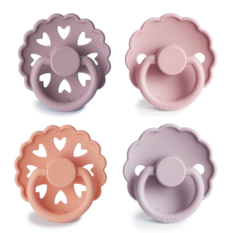 FRIGG 4-Pack Pacifiers - Silicone Size 1 - Sunset Bliss