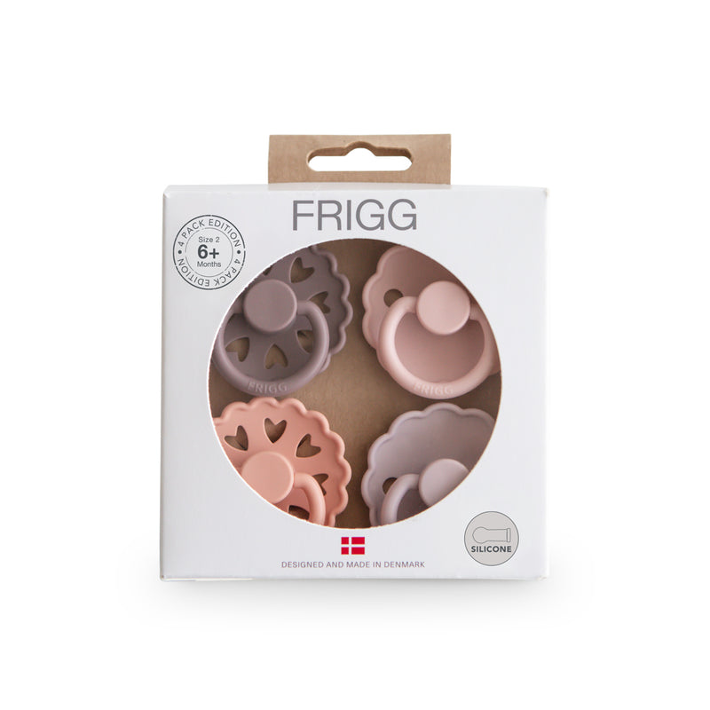 FRIGG 4-Pack Pacifiers - Silicone Size 2 - Sunset Bliss