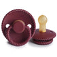 FRIGG Round Pacifier - Rope Latex Size 1 - Sweet Cherry