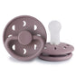 FRIGG Round Pacifier - Moon Phase Silicone Size 2 - Twilight Mauve