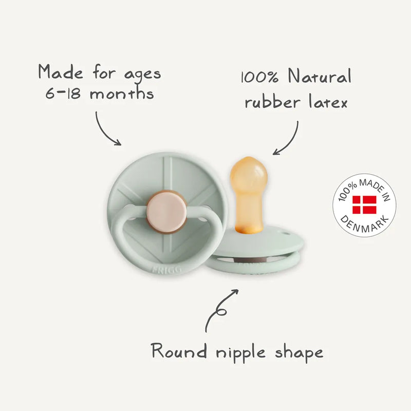 FRIGG Round Pacifier - Little Viking Latex Size 2 - Holger