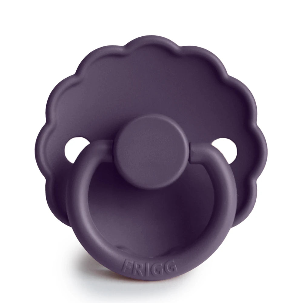 FRIGG Round Pacifier - Daisy Silicone Size 1 - Violet Dream