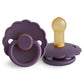 FRIGG Round Pacifier - Daisy Latex Size 2 - Violet Dream
